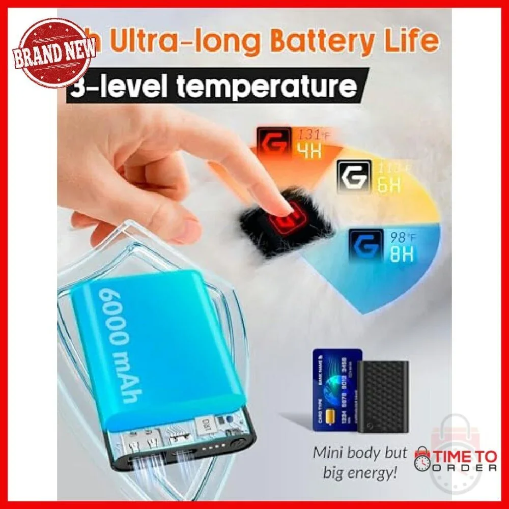 Heated Scarf with 3 Temperature Settings & Power Bank